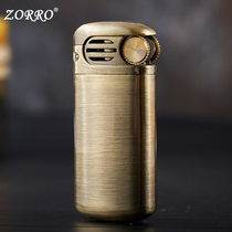 zorro zorro kerosene lighter retro nostalgic personality men creative grinding wheel windproof domestic vintage lighter
