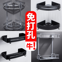 Toilet articles by the corner tripod to put shower gel on the shelf toilet shampoo placement without bracket