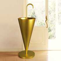 New creative umbrella stand Lobby hotel novel European umbrella bucket umbrella storage rack gold