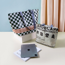 Shopping bag waterproof nylon eco-friendly bag large capacity light and thin foldable portable hand nylon woven shopping bag