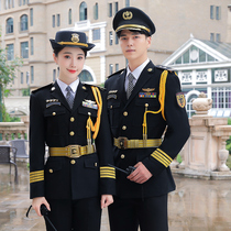 Spring and Autumn New Security Uniform Security Property Real Estate Sales Department Image Post Concierge Service Aviation Captain Work Clothes