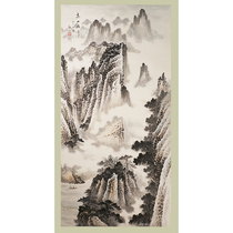 (Already Framed) (Friendship Store State Courtesy Art) High Mountain flowing water handscroll to send friends