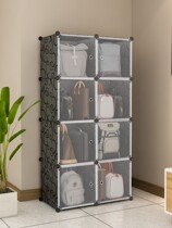 Bag storage Storage cabinet for bags Bag shelf storage rack Storage rack Floor t household storage bag cabinet