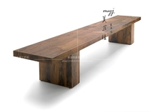 Nordic bench solid wood long bench meal stool changing shoes stool bed tail stool simple TV cabinet designer furniture
