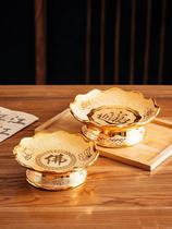 Buddhist Supplies Buddhist Hall of Fancy Feng Shui Cabinet Guanyin Buddha Sauces Dried Fruit Tray for the Table for the Swinging Pieces of Tribute Fruit Auspicious
