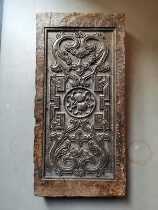 Han brick small shop Han brick tea table ancient brick inkstone pot dry bubble table double star holding life model