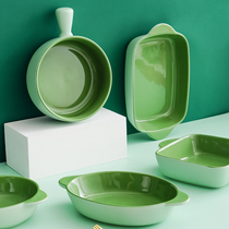 Cheese Board Rice Baking Pan Air Fryer Baked Rice Bowl Oven Cutlery Plate Rice Plate Baking Bowl Home Creative Amphora