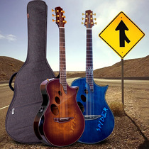 Ocadis ACOUSTICS guitar SP-10 spider 40 inch face single notch electric box plus vibration