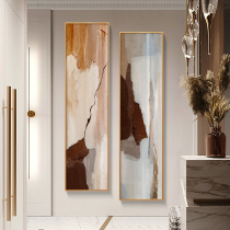 Nordic style porch decorative painting abstract art mural entrance corridor vertical narrow long modern simple hanging painting