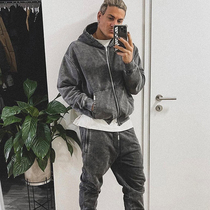 REPRESENT VINTAGE washed up for old trendy high street Niche Casual Lianhood Hooded Cardiovercoat Man