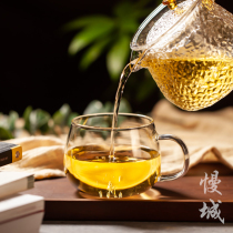 Slow City Thickened High Temperature Resistant Water Glass Home Glass Cups Mug Mens Office Big Mark Cups mark with cup of tea