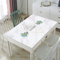 Table cloth waterproof and anti-scalding anti-scalding table cushion tea table cushion PVC plastic soft glass rectangular table cloth