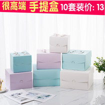  Portable cake box packaging box 4 inch 6 inch large 6 inch 8 inch large 8 inch 10 inch high-end birthday cake packaging box