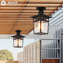 Patio chandelierlamp Home Corridor Aisle Aisle Cool Kiosk Doorway Outdoor Balcony Minima Antique Outdoor Waterproof Led Lights