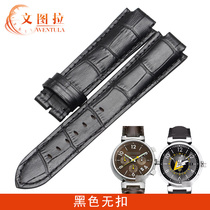 Ventura crocodile leather substitute LV strap Louis Vuitton Tambour watch strap leather leather strap cowhide