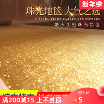 Pearlescent carpet wedding stage carpet KTV bar flash catwalk walk table carpet bedroom living room solid color Chinese style