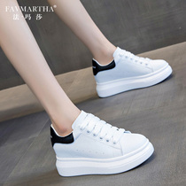 Fa Masha brand sports and leisure womens shoes 2021 spring new net red thick soles inside the Joker small white shoes women
