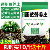 Nutrient soil Special for flower cultivation universal flower soil flower seed green dill succulent potted household planting organic soil