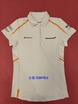 F1 Renault Team T-shirt McLaren short-sleeved racing suit McLaren Team Polo Womens small blemishes