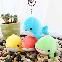 Cute Dolphin Bag Pendant Paparazzi Knapsack Hanging Accessories Doll Whale Ornament Female Key Buttons Plush Student Day Department