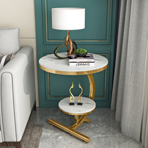 Sofa side table small coffee table corner table balcony small round table simple bedside table bedroom creative light luxury side table movable
