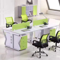Office desk and chair combination screen work station 2 4 6 modern minimalist light luxury four-person card seat staff desk