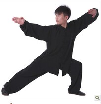 Yaxin fitness training uniforms black boxing uniforms morning exercises without ironing elastic hemp martial arts performance uniforms for men and women