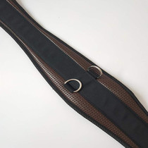 Horse harness belly belt equestrian supplies horse belly belt hibiscus leather British belly belt saddle integrated horse belly belt buckle