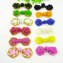 Phnom Penh flower-shaped plate buckle Chinese style button Tang suit national clothing cloth buckle female cheongsam button handmade buckle