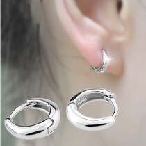 s925 sterling silver earrings ear buckle female ear bone nail small earrings ear clip temperament Korean personality glossy earring mini tide