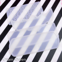 High Light Mirror Polished Car Temporary Stop Sign List Mobile Phone Number Digital Silicone Gel Die DIY Drop Glue