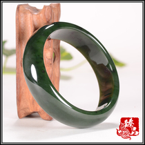 Xinjiang and Tian Bei jade bracelet womens natural spinach green bracelet