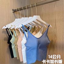 Kaka same style lengthened version U-shaped beautiful back camisole tube top gathered to show thin fitness sports underwear womens outer wear