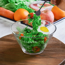 Japanese same glass bowl fruit salad bowl French letter PATISSERIE dessert bowl breakfast bowl