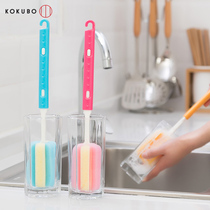Japan imported Cup brush glass cleaning brush retractable long handle sponge wash bottle brush kitchen brush