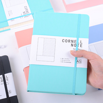 Cornell notebook 5r memory method notebook efficient notepad a5 leather hard case grid book horizontal line version hand account book square examination wrong questions Business Office Customization