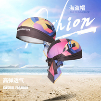 Hip-hop turban Baotou male pirate hat childrens basketball sports fitness sweat-absorbing headgear quick-drying cap riding equipment