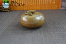 Antique groceries 13cm old bronze cast retro hand heater Huai furnace hot water warm stove with flannel bag winter warm heart