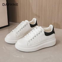 Daphne Women Shoes Small White Shoes Women Spring 2022 New Thick Bottom Interior Heightening Shoes Children Bursting Sports Board Shoes Women