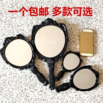 Makeup mirror mini Korea cute personality creative handheld mirror trumpet portable with childrens small mirror