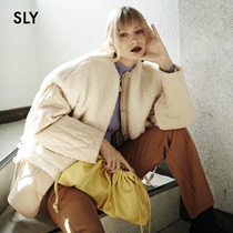 SLY autumn and winter new detachable two-piece casual loose plush coat female 038DAZ30-1210