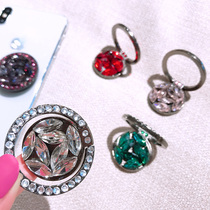 Mobile phone holder support watching TV lazy with Apple oppo Huawei vivo Millet phone case paste rhinestone finger buckle anti-drop ring buckle for men and women universal multifunctional desktop bracelet can be pasted