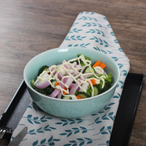 Celadon household tableware large Chinese creative 8 inch ceramic soup noodle bowl boiled fish basin baked rice baking