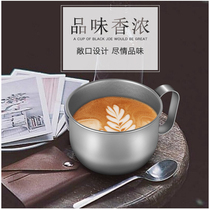 High-grade pure titanium coffee cup Office camping sports pure titanium cup Water cup does not rust healthy pure titanium cup can be customized