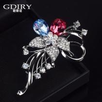 Korean flower brooch female high grade retro pin suit coat jacket personality versatile temperament accessories corsage