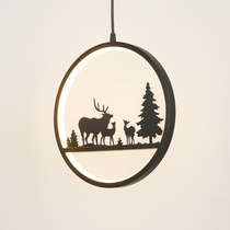  Nordic small chandelier Bedside personality creative Balcony aisle Corridor art modern simple Fawn restaurant bar light