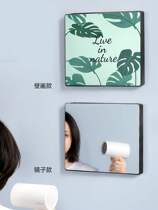 Bathroom mural locker Bathroom foldable storage cabinet for clothes Wall-mounted small mirror makeup mirror