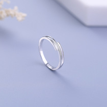 s925 sterling silver ring Korean fashion men and womens ring ring accessories