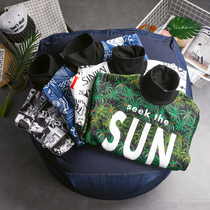 Autumn and winter lovers Korean version high collar pullover loose velvet sweater mens fashion brand street student ins super fire top