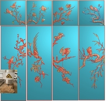 Sandalwood Flowers Birds Top Box Cabinets Antique Furniture Finely Carved wood Sculptures Relief Photos Jdp Large Wardrobe Bookcase Door Panels